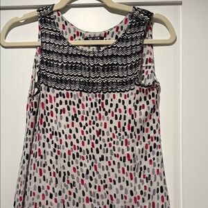 INC International Concepts Sleeveless Top - Black, White, Pink